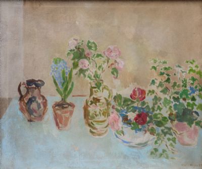 STILL LIFE FLOWERS by Stella Steyn  at deVeres Auctions