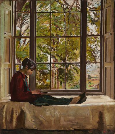 THE WINDOW (1924) by Sean Keating  at deVeres Auctions