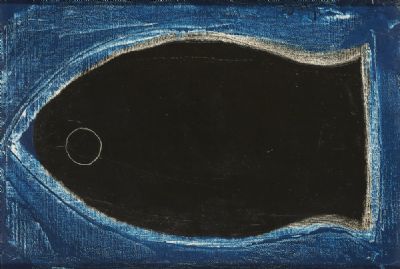 FISH ON BLUE by Kenneth Hall  at deVeres Auctions