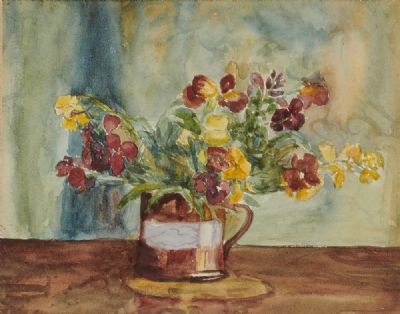 THE VASE OF FLOWERS by Mainie Jellet  at deVeres Auctions