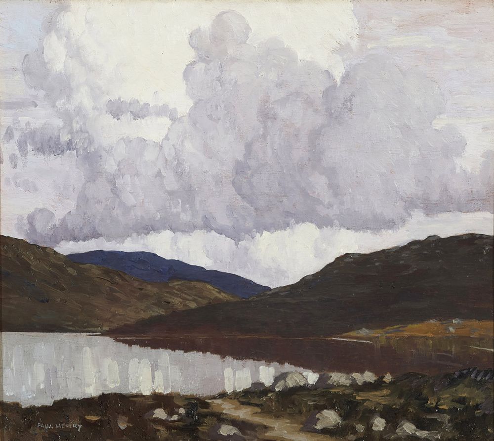 Lot 70 - LAKE AND HILLS, CONNEMARA by Paul Henry