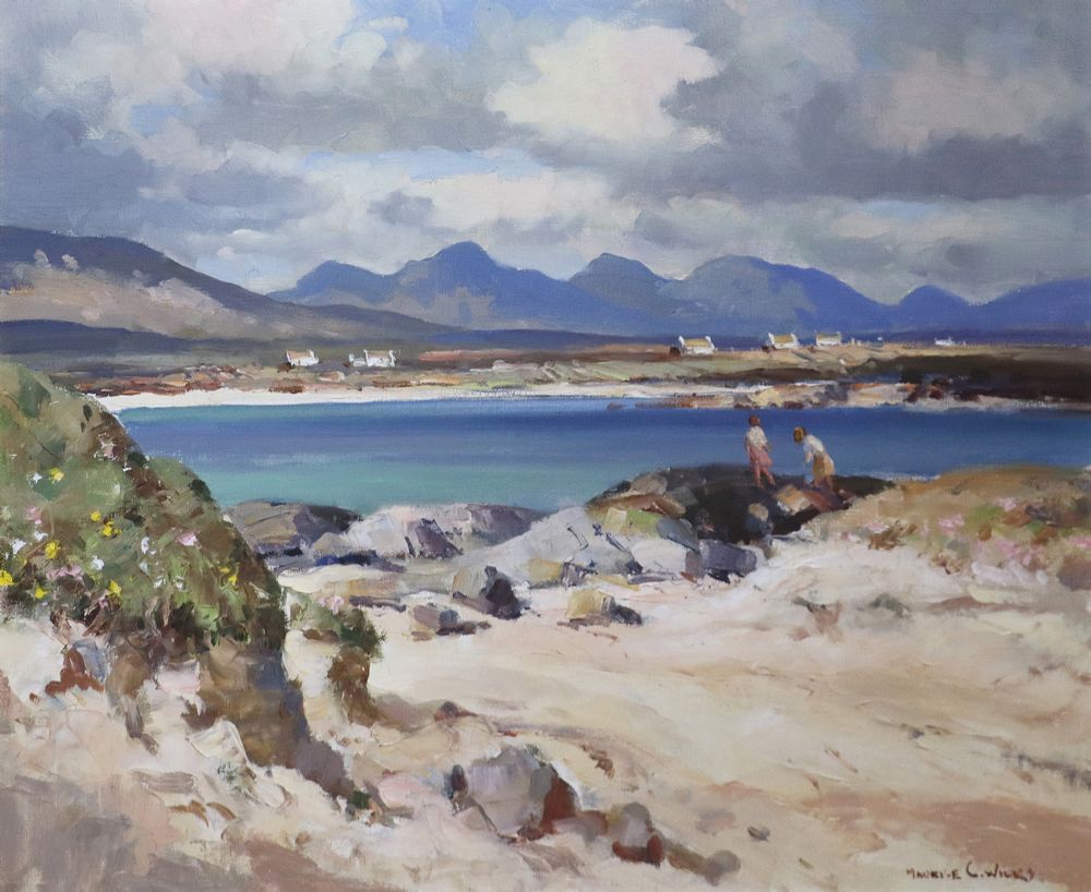 Lot 73 - THE BEACHES ROUNDSTONE, CO. GALWAY by Maurice Canning Wilks