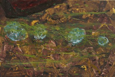 LAKE ALGAE by Barrie Cooke sold for €3,000 at deVeres Auctions