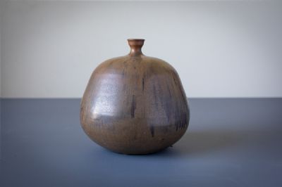 VERY ROUND SMALL NECKED VASE by Sonja Landweer sold for €800 at deVeres Auctions