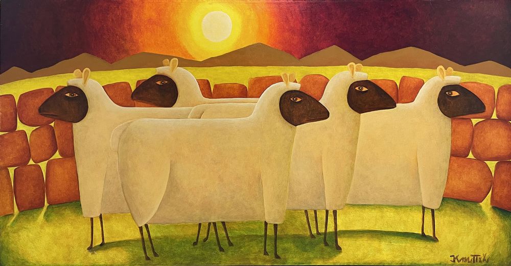 FEELING SHEEPISH by Graham Knuttel, b.1954  at deVeres Auctions