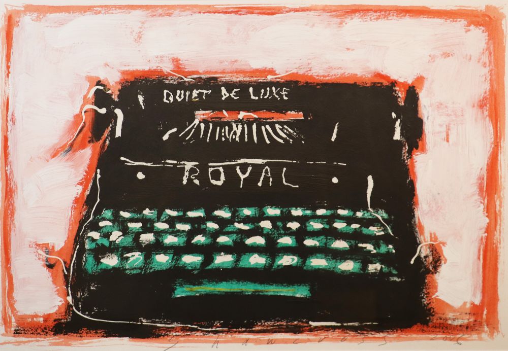 STILL LIFE/TYPEWRITER by Neil Shawcross  at deVeres Auctions