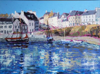 MORNING SUN, ROUNDSTONE VILLAGE, CO. GALWAY by Ivan Sutton  at deVeres Auctions
