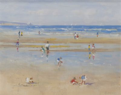 SUMMER, SANDYMOUNT STRAND by David Hone  at deVeres Auctions