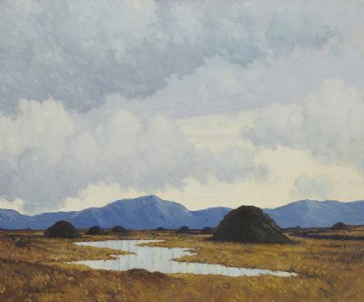 THE BOG POOL by Paul Henry  at deVeres Auctions