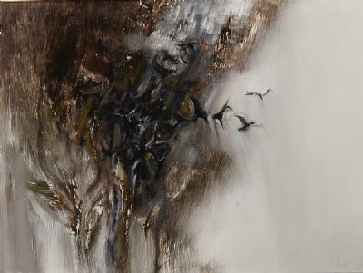CROW TREE DISTURBED, 1977 by Richard Kingston  at deVeres Auctions