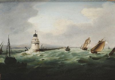 POOLBEG LIGHTHOUSE, DUBLIN by William Sadler  at deVeres Auctions