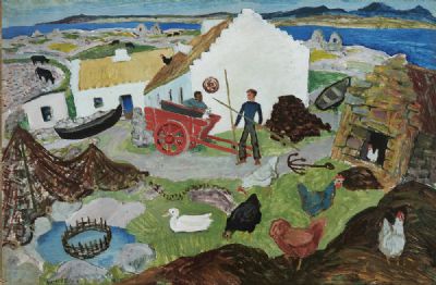THE FISHERMANS COTTAGE by Gerard Dillon sold for €85,000 at deVeres Auctions