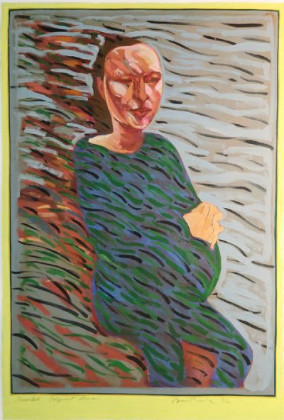 OVERDUE PREGNANT WOMAN by Brian Bourke  at deVeres Auctions