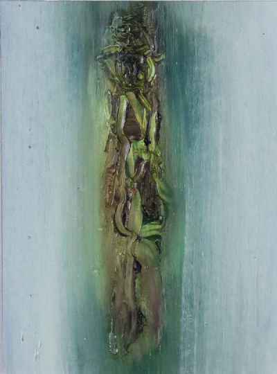 MAN IN A MIST 1988 by Gerald Davis sold for €340 at deVeres Auctions