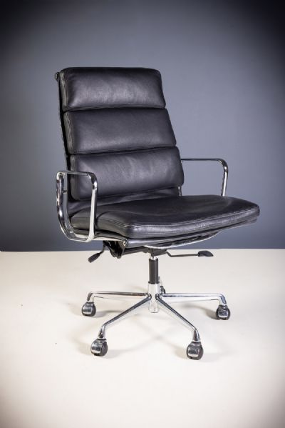 AN EA219 HIGH BACK OFFICE CHAIR by Charles & Ray Eames  at deVeres Auctions