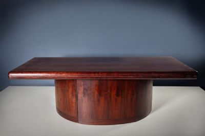 A ROSEWOOD DESK by Dyrlund  at deVeres Auctions