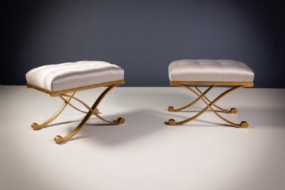 A PAIR OF STOOLS by Christopher Cross  at deVeres Auctions