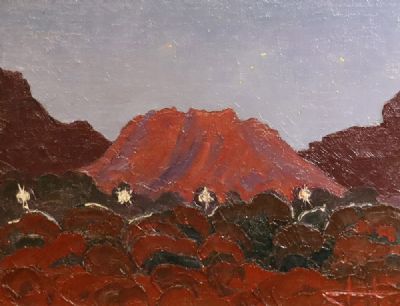 RED LANDSCAPE by John Jobson  at deVeres Auctions