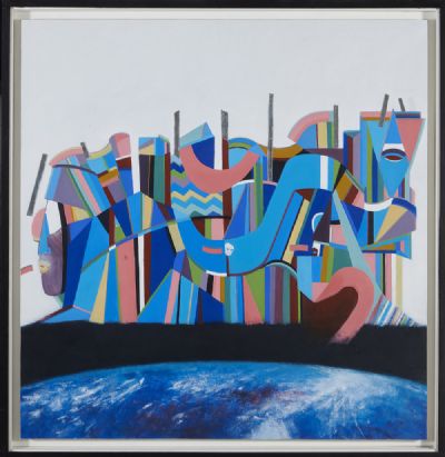 ABSTRACT COMPOSITION by Pam Harris  at deVeres Auctions