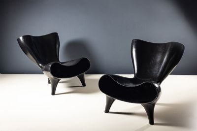 A PAIR OF ORGONE CHAIRS by Marc Newson  at deVeres Auctions