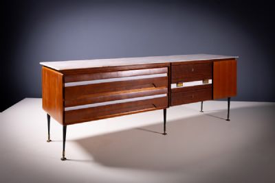 4 by An Italian Rosewood Side Cabinet  at deVeres Auctions