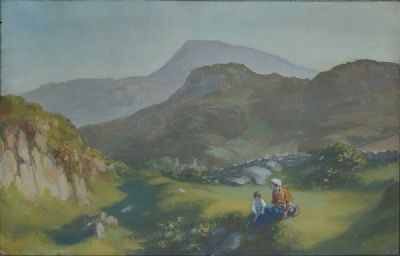 PICNIC, MUCKISH MOUNTAINS by George Russell  at deVeres Auctions
