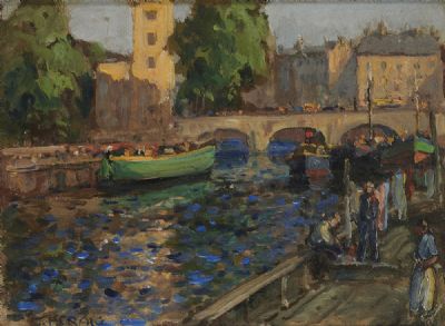 THE SEINE, PARIS by James Humbert Craig  at deVeres Auctions