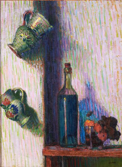 FLOWERS, BOTTLE AND TWO JUGS (c.1891) by Roderic O'Conor  at deVeres Auctions
