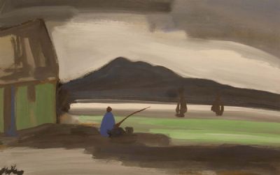 FISHING by Markey Robinson sold for €750 at deVeres Auctions