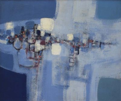 BLUE LANDSCAPE by Brian Ferran  at deVeres Auctions