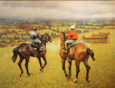 FACING INTO THEM by Peter Curling sold for €14,000 at deVeres Auctions